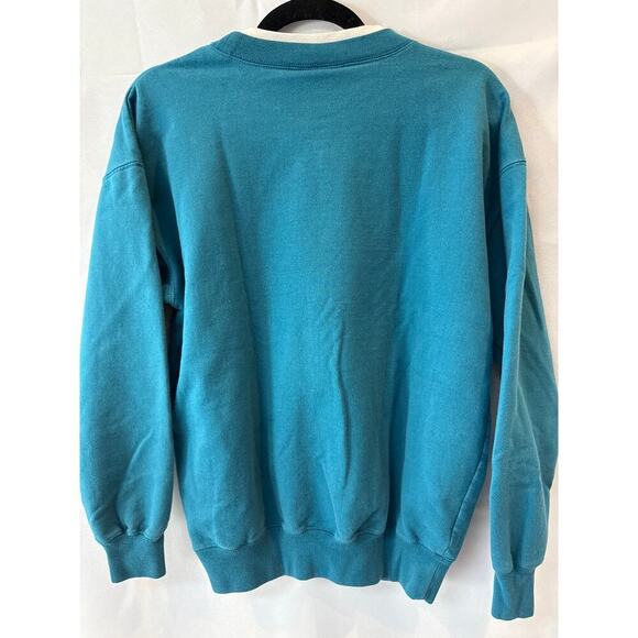 Women’s M & C Sportswear Blue Vintage "Live, Love, Love More" Sweater Sz M - Picture 3 of 3